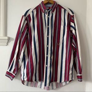 TOMMY HILFIGER vintage striped preppy button down shirt